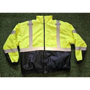Be Tenacious Work Gear “GloWear” Men’s Winter Bomber Jacket Sz 4XL Ergodyne EUC